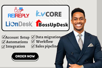 setup batchleads liondesk klapty brivity kvcore reireply bossupdesk insightly
