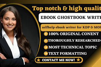 be your selfhelp ebook writer for KDP, personal growth topics, coaching business