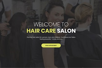 design responsive hair loss landing page hair care website hair growth funnel