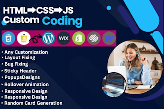integrate custom HTML, CSS, and js into your squarespace, shopify, and wordpress
