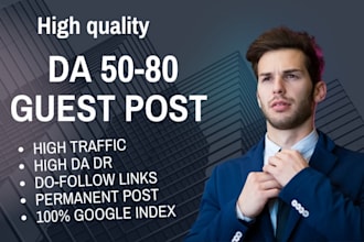 do guest post, high da guest post and dofollow guest posting on da80 website