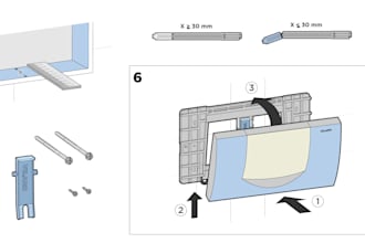 design manual instruction illustration for product