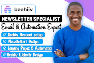 design beehiiv newsletter, beehiiv website design, build beehiiv landing pages