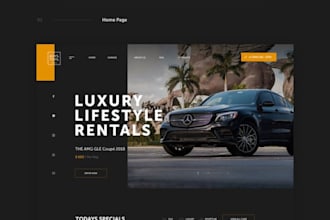 design car rental website car dealer website car auction website bidding website