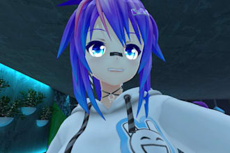 custom vroid model vrm mmd anime for 3d vtuber vrchat vr character vrc avatar