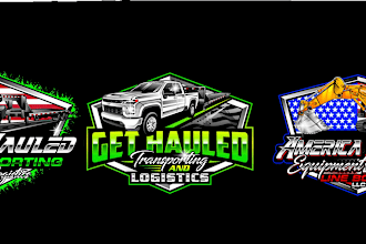 design automotive, car, car wash and truck logo