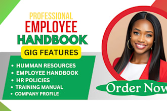 write and design employee handbook company profile, training manual, hr policies