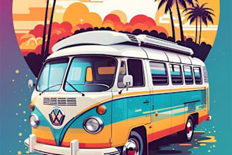 design awesome car, van, vehicle wrap design and vehicle