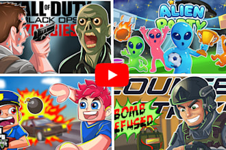 draw youtube cartoon thumbnails