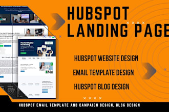 design hubspot landing page, redesign hubspot website, setup hubspot crm and cms