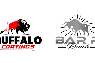 design creative wonderful buffalo logo in very short time