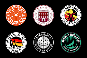 create circle fotball logo or soccer badge crest
