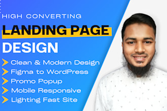 modern landing page design, app, saas landing page, sales, squeeze page design