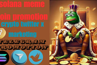 boost solana meme coin, tg, crypto followers growth crypto twitter x marketing