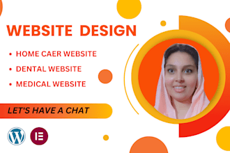 craft home care website, dental website and medical website
