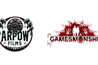 do modern high quality horror logo with unlimited revision