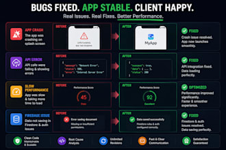 fix android and ios bugs in your react native application