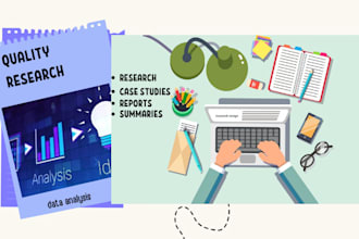handle research works, reports in apa and case studies