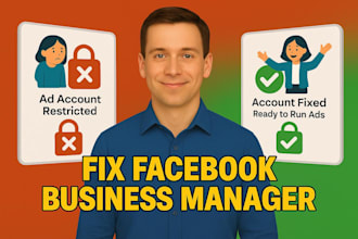 create and fix facebook ads account with full setup
