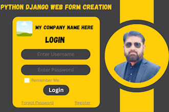 be your python django backend developer for your web project