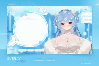 design awesome overlays for vtuber and streamer