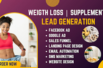 generate weight loss leads supplement leads yoga weight loss website