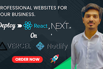 build and deploy responsive react, next js website using tailwind css