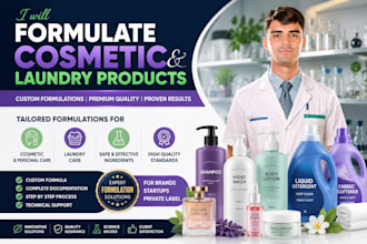 develop custom cosmetic and laundry formulations