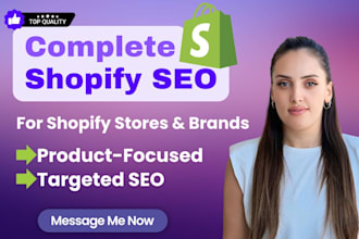 provide shopify seo optimization services