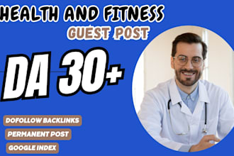 do health and fitness guest post with do follow backlinks