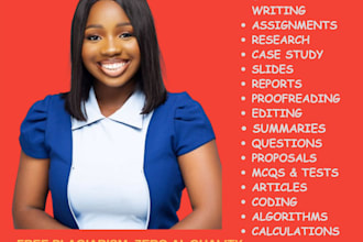 do case studies on web design, graphic design, content writing, proposals n IT