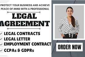 write legal contracts legal agreements and privacy policy