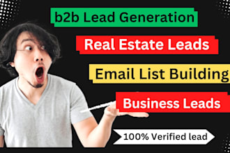 targeted linkedin lead generation or b2b lead generation, email leads