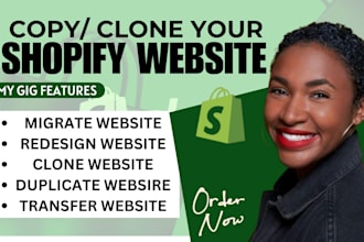 copy, revamp, clone shopify, redesign shopify, duplicate shopify, shopify store