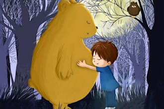 children story book illustration children story book illustration