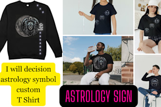 create your zodiac and moon t shirt astrological magic