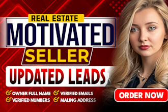 provide motivated seller real estate leads with skip tracing