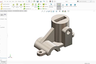 design 2d and 3d models for 3d printing in solidworks, fusion 360, inventor,creo