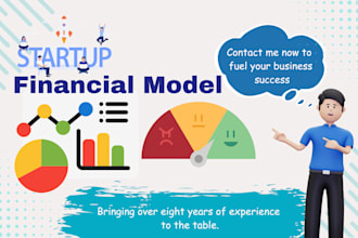 build startup financial model, projection or forecast