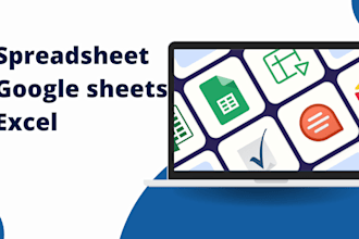 be your google sheets, excel spreadsheets and data analysis expert