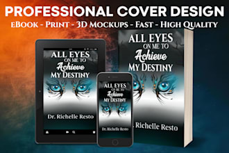 do ebook cover, kindle book cover, paperback cover with 3d mockup free