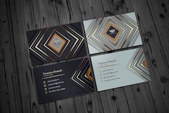 do outstanding luxury minimal business card or visiting  card designs
