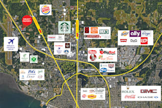 design and property line, location map, property selling map etc