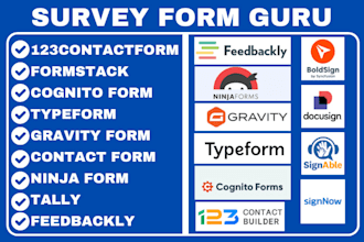 setup formstack cognito form typeform involve me  google form microsoft form