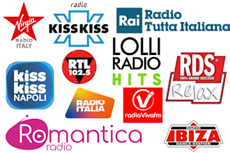play your italian song of all style on popular italy radio station