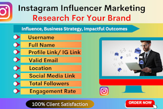find the best instagram, youtube, and tiktok influencer list for your niche