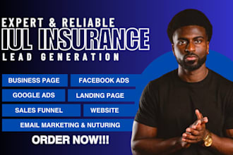 generate hot iul insurance leads with facebook ads linkedin ads iul leads
