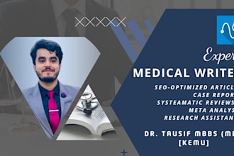 write medical case reports, case studies, research articles, and summary