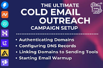 setup saleshandy manyreach quickmail for cold email outreach