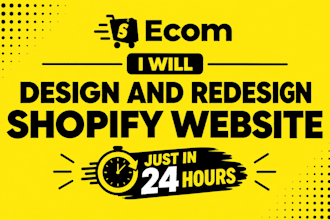 design and revamp shopify website, redesign shopify store